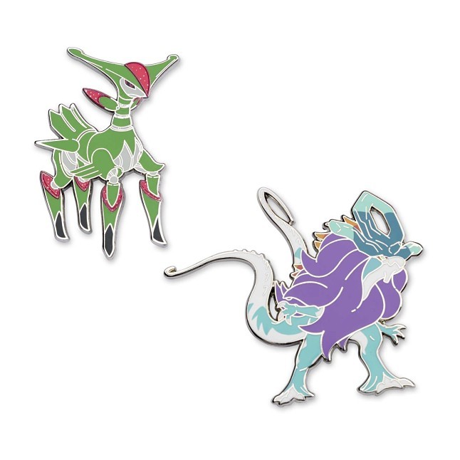 Two-Pin Set: Iron Leaves & Walking Wake Pokémon Pins