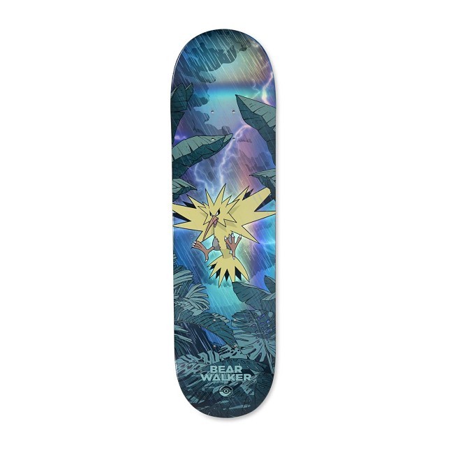 Pokémon Center × Bear Walker: Zapdos Skateboard Deck