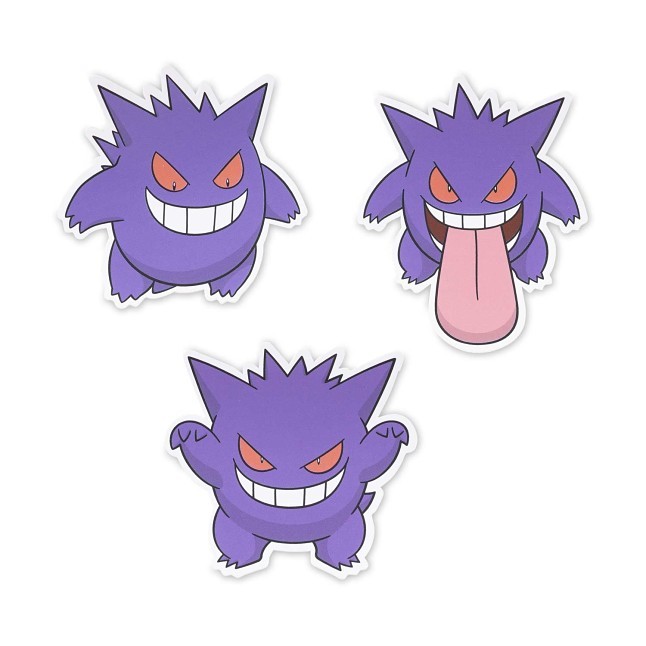 Gengar Stickers (3-Pack)