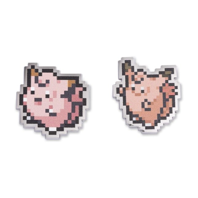 Clefairy & Clefable Pokémon Pixel Pins (2-Pack)